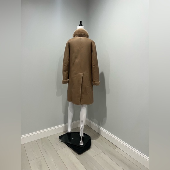 $3375 GRENN PILOT Reversible Shearling Coat size s - Picture 8 of 15